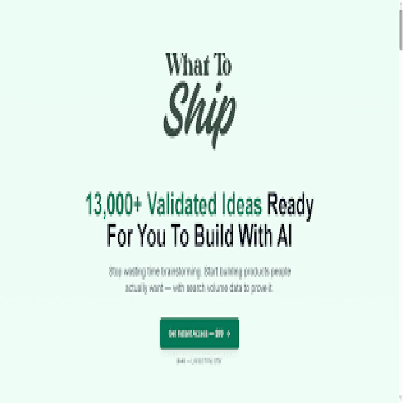 What To SHip