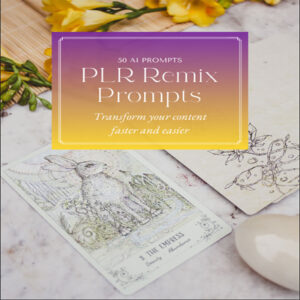 50 AI Prompts PLR Remix Prompts