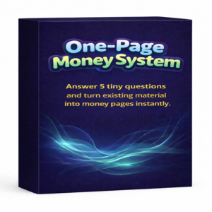 One Page Money System