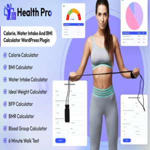 HealthPro Calorie & BMI Calculator WordPress Plugin