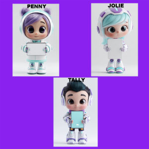 3 Trendsetter Bots Jenny, Jolie, and Tally